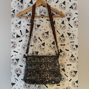 Sakroots Artist Circle Coated Canvas Crossbody